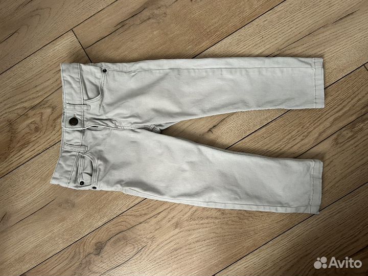 Серые джинсы для мальчика девочки HM 98