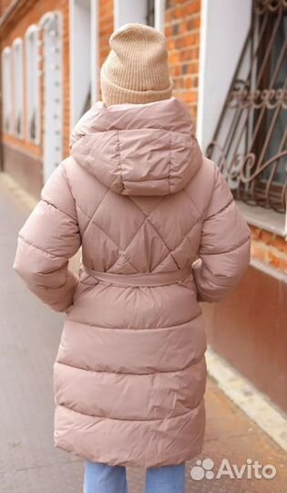 Пальто зимнее для девочки 146
