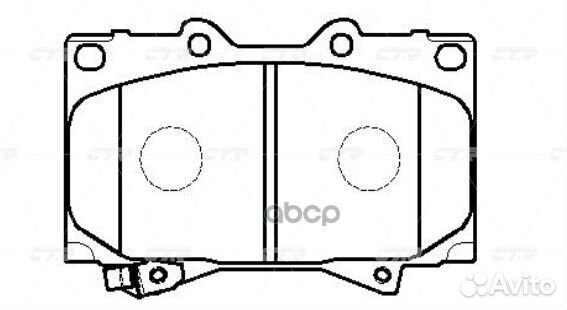 CKT-29 Колодки тормозные дисковые перед G