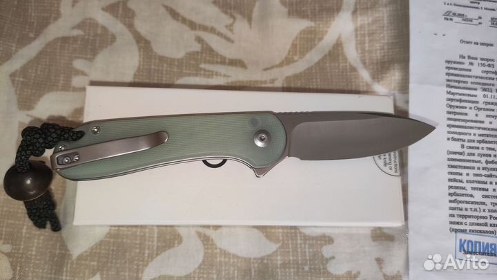 Civivi elementum II button lock + бусина