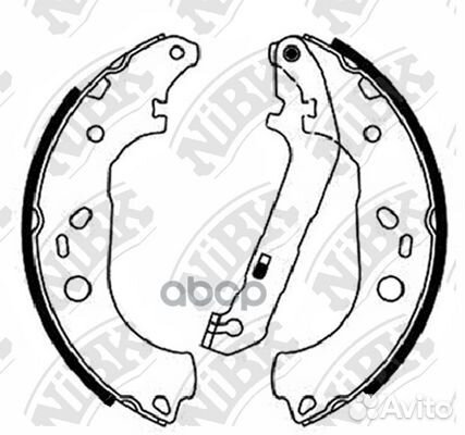 Колодки тормозные барабанные зад FN51001 NiBK
