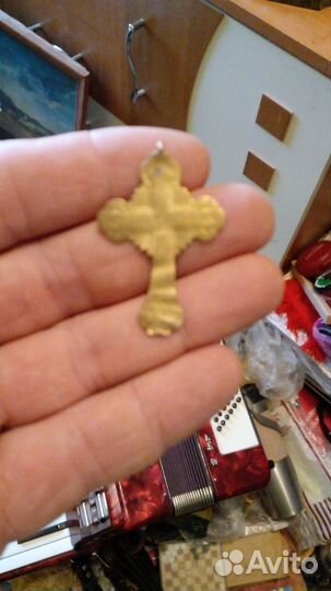 Старинный крест распятие