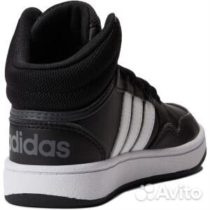 Кроссовки Hoops Mid 3.0 adidas, цвет Black/White/G