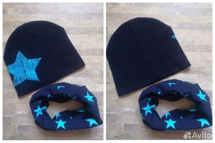 Шапки для мальчика. Размер 46-48см