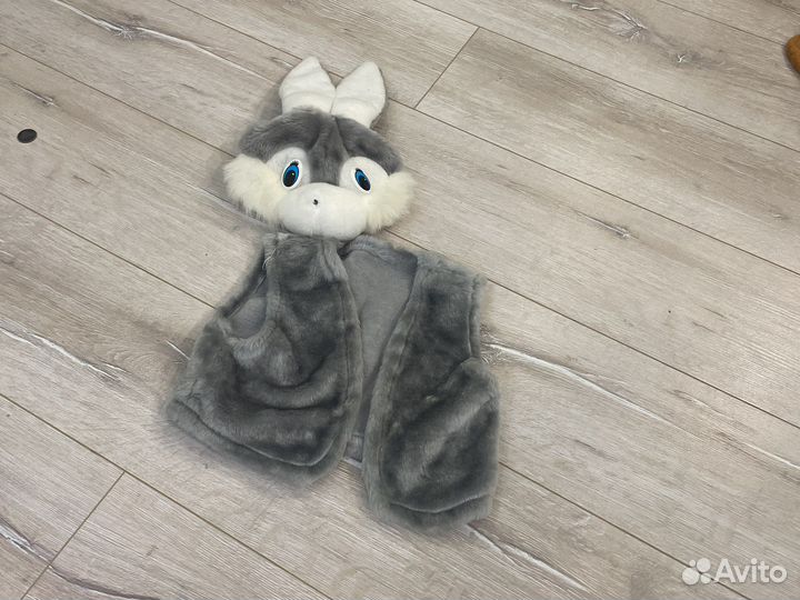 Заяц костюм детский жилетка и шапочка