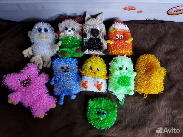 Мочалки игрушки
