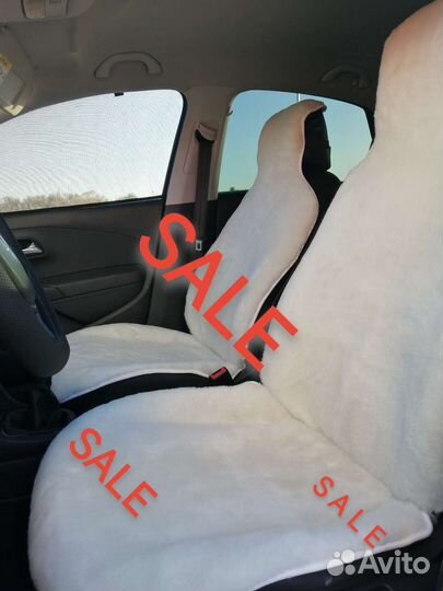 Меховые накидки из овчины на сидения пара (2шт)