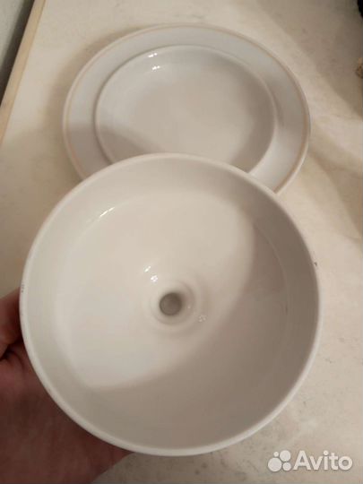 Масленка фарфор СССР