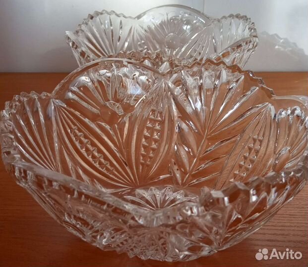 Салатник хрустальный СССР
