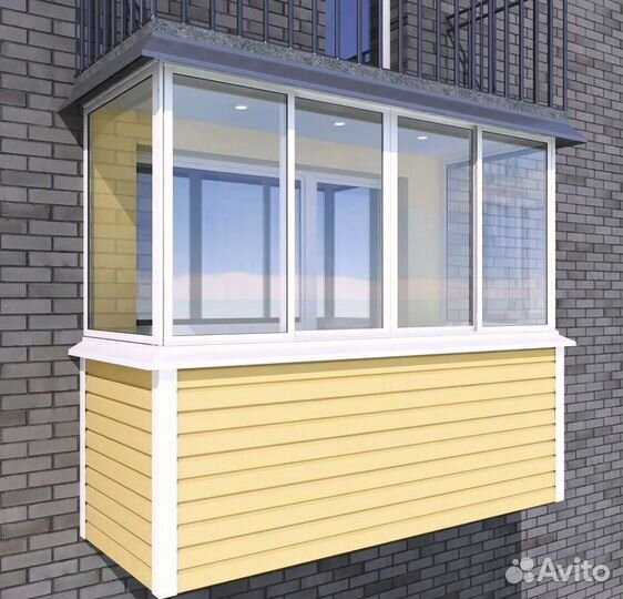 Балкон окна (остекление)