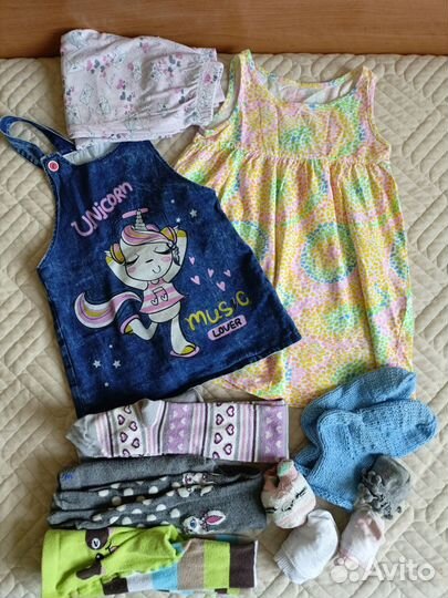 Вещи пакетом на девочку 92 98 104