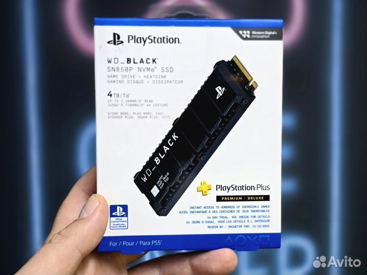 Ssd ps5 wd black 4tb / 2tb / 1tb +2 недели подписк