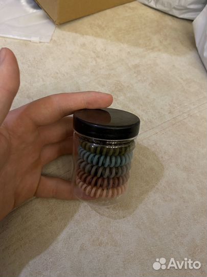 Банка резинок для волос 5+5, 8шт