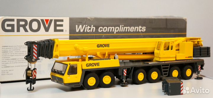 1/50 кран Grove GMK 6300 автокран Terex редкий