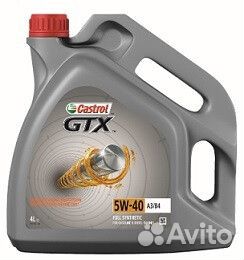 Моторное масло Castrol GTX 5W-40 синтетическое 4 л