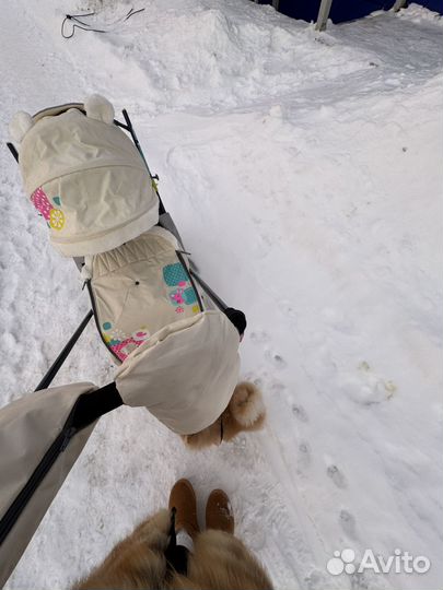 Коляска 2 в 1, санки на колесах