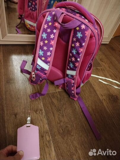 Рюкзак школьный ортопед для девочки и папки