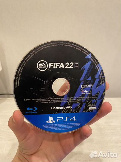 Диск ps4 fifa 22
