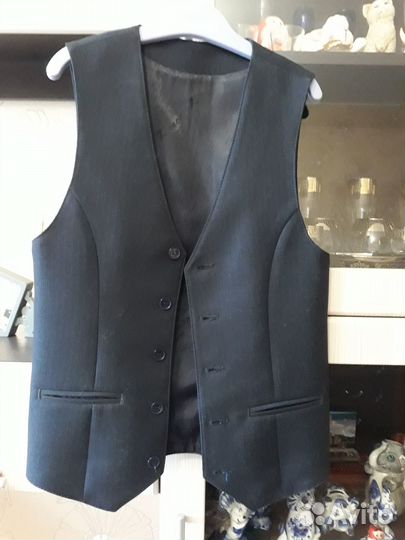 Жилет школьный синий для мальчика146