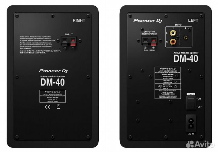 Pioneer DM-40 студийные мониторы (пара)