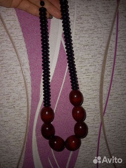 Бусы деревянные СССР