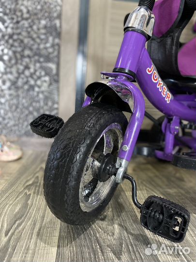 Велосипед трехколесный с ручкой