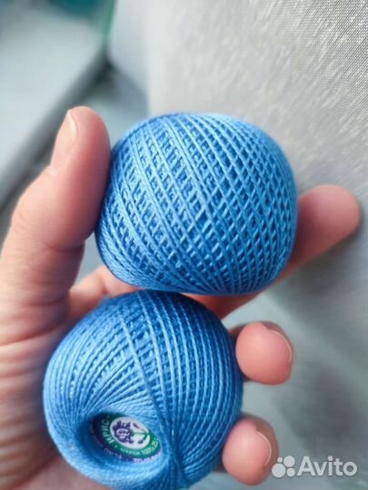 Хлопковая пряжа нитки для вязания Ирис пнк Кирова
