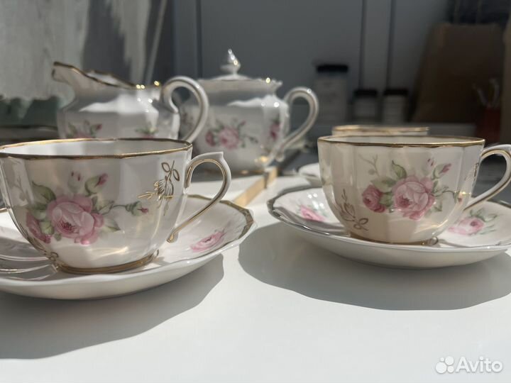 Чайный сервиз дфз Вербилки винтаж