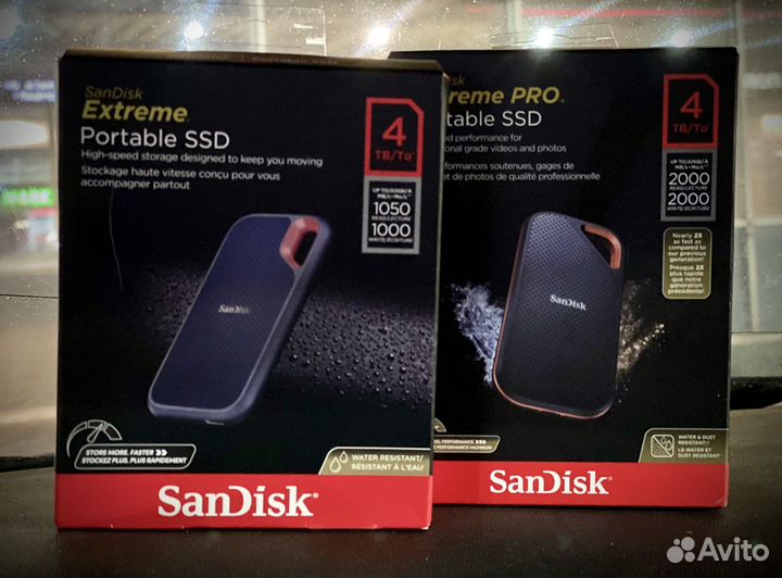 Sandisk Extreme Portable SSD 4Tb V2 новый
