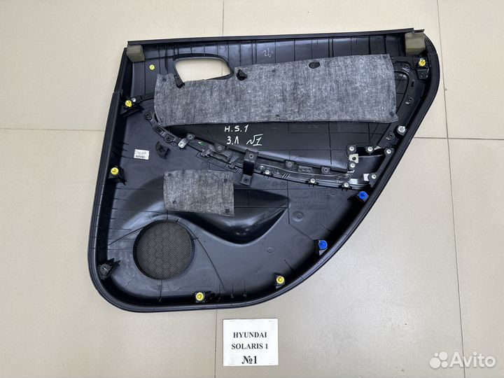 Обшивки дверей Hyundai Solaris 1