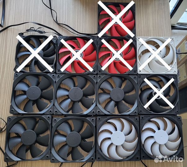 Вентиляторы 120мм, разные