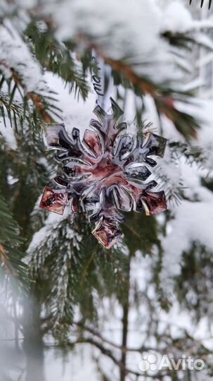 Набор елочных игрушек ручной работы