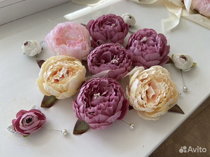 Бутоньерка для жениха 11 шт