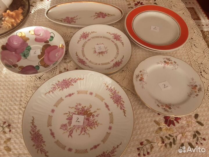 Тарелки япония,гдр,дулево