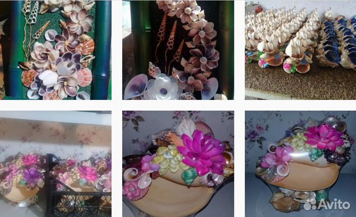 Сувениры из ракушек