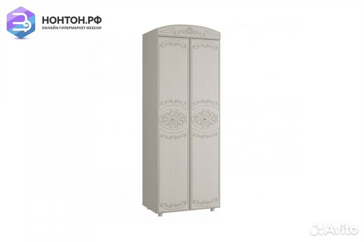 Шкаф 2-дверный Каролина вудлайн кремовый / сандал