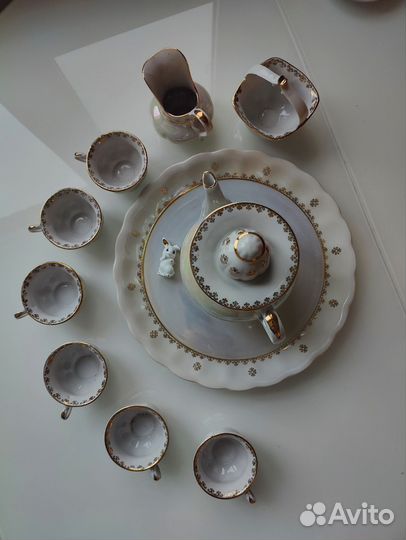 Фарфоровый чайный сервиз СССР Коростенский фарфор