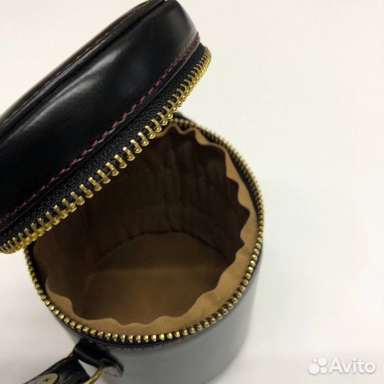 Кофр для объектива, кожа, 11,5x9,5cm