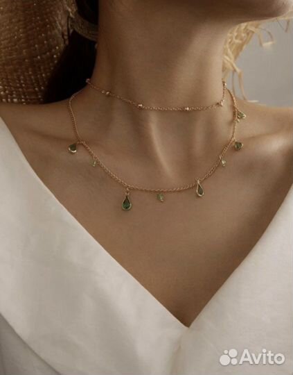 Чокер подвеска украшение новогоднее бижутерия