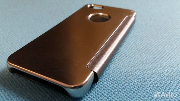 Чехол-книжка (серебристый) для iPhone 5 / 5S/SE/5С