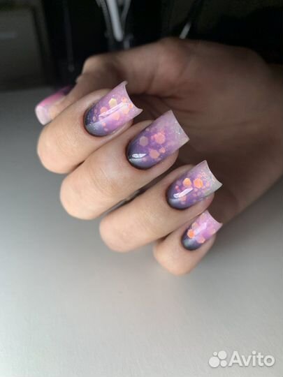 Наращивание, маникюр аппаратный, педикюр пальчики