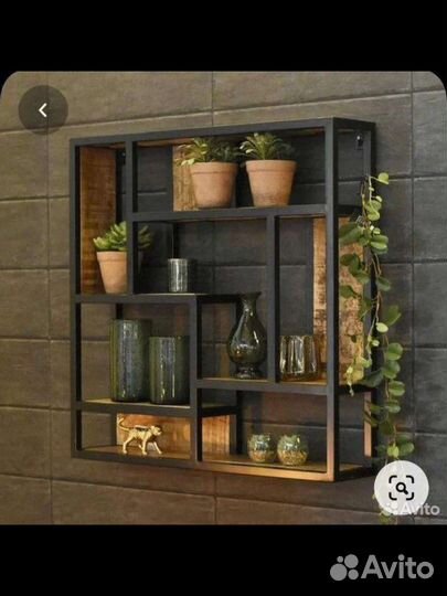 Полка настенная в стиле лофт