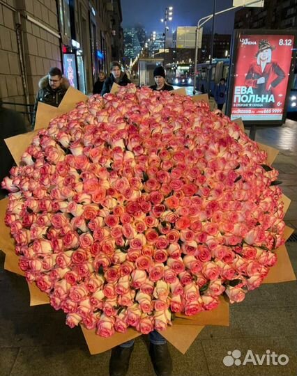 Букет из 501 розы (70-80)см премиум сорт