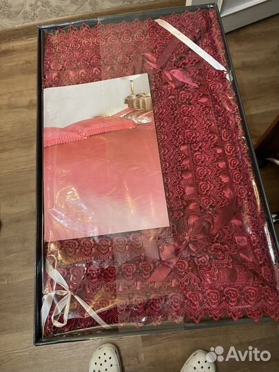 Постельное белье евро новое иск.шелк