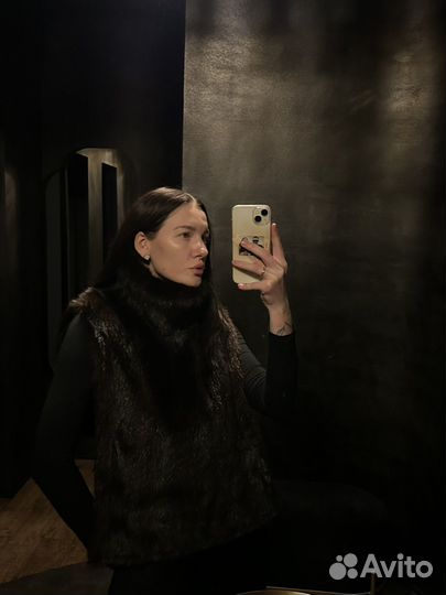 Манишка натуральная норка