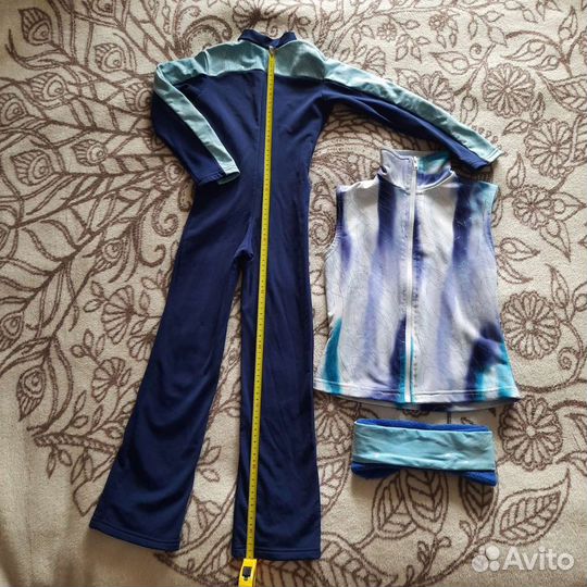 Костюм фигуриста, спиннер, коньки раздвижные