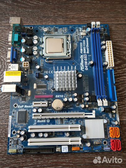 ASRock G41M-GS3 + Pentium E6600 LGA775