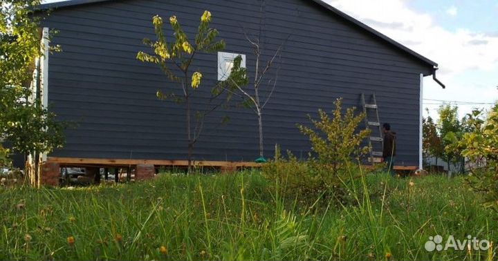 Каркасный дачный домик 10х10