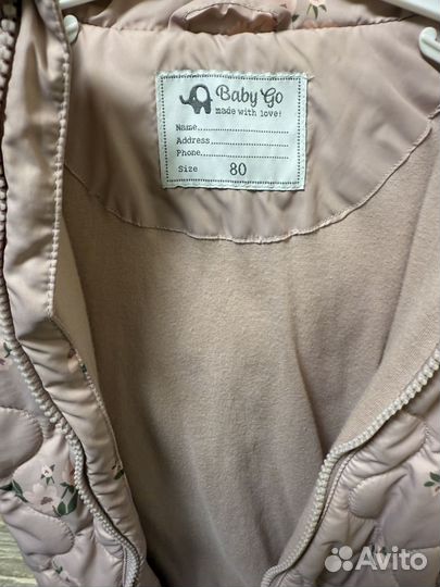 Комбинезон демисезонный для девочки, р.80 Baby Go