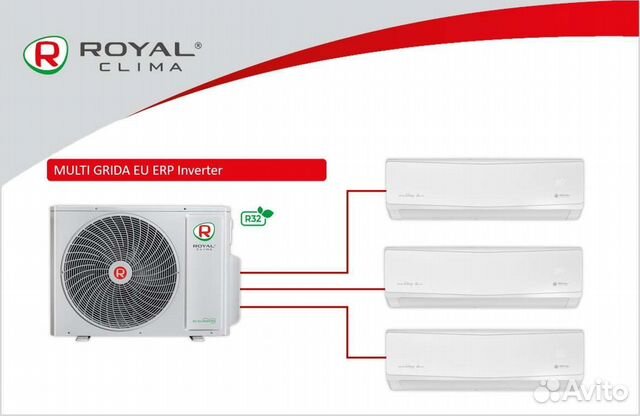 Роял клима мультисплит система на 2 комнаты